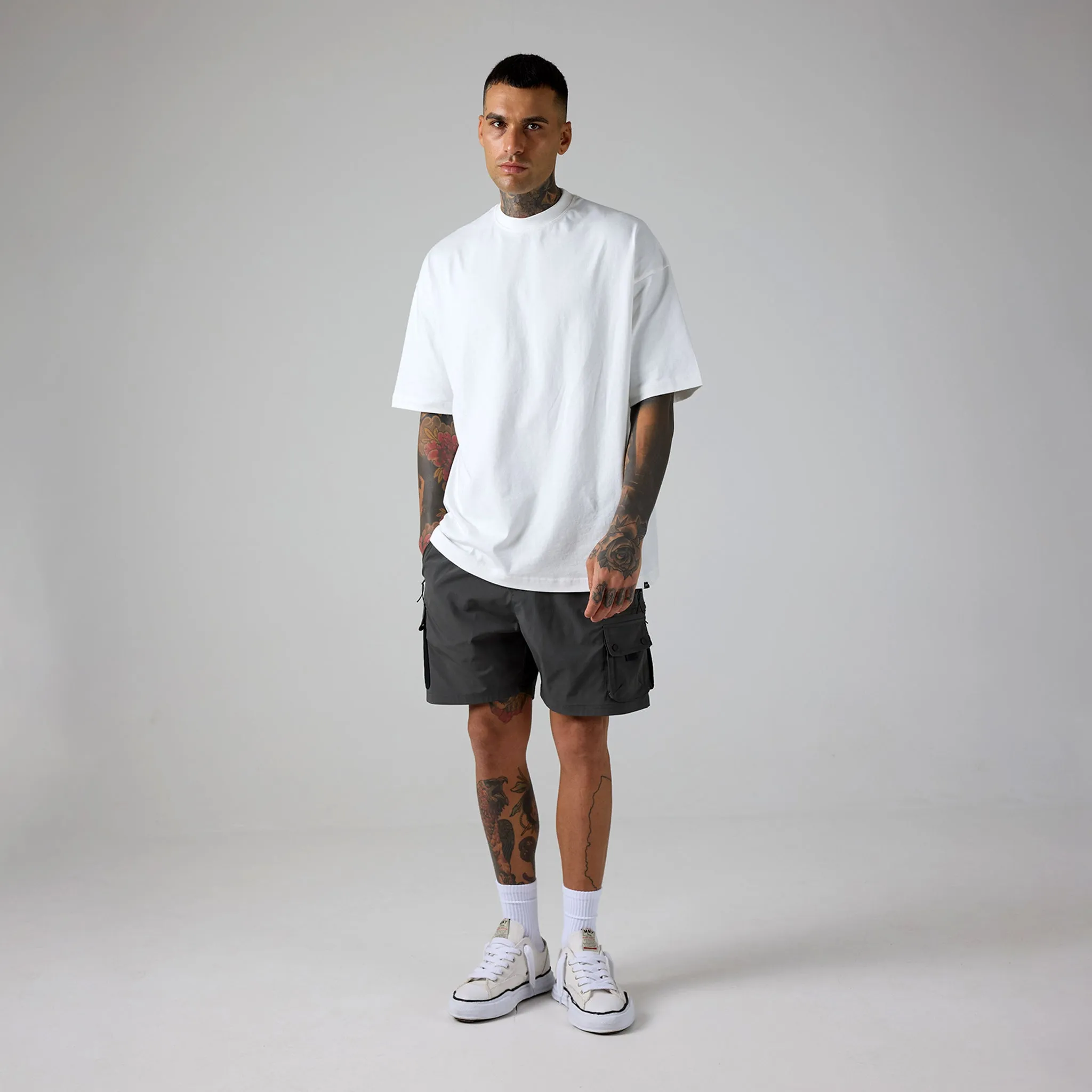 Mesh Pocket Cargo Short | Grey