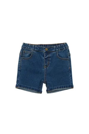 Milky - Stone Wash Denim Short