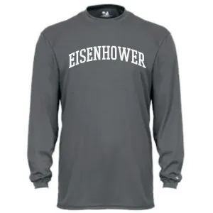 MOISTURE WICKING LONG SLEEVE T-SHIRT / GRAPHITE