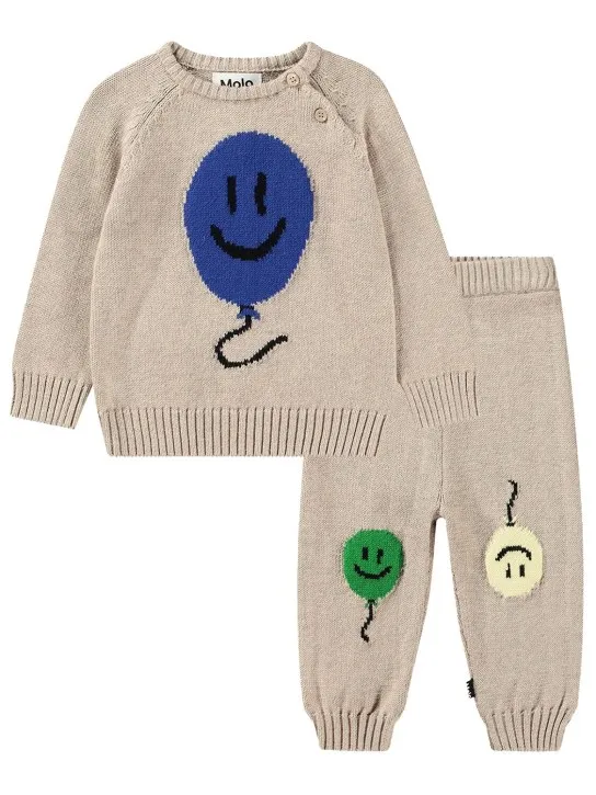 Molo   Cotton &amp; wool knit sweater &amp; pants 