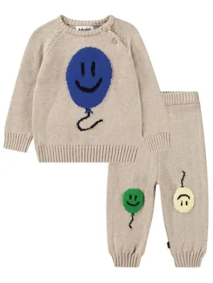 Molo   Cotton &amp; wool knit sweater &amp; pants 