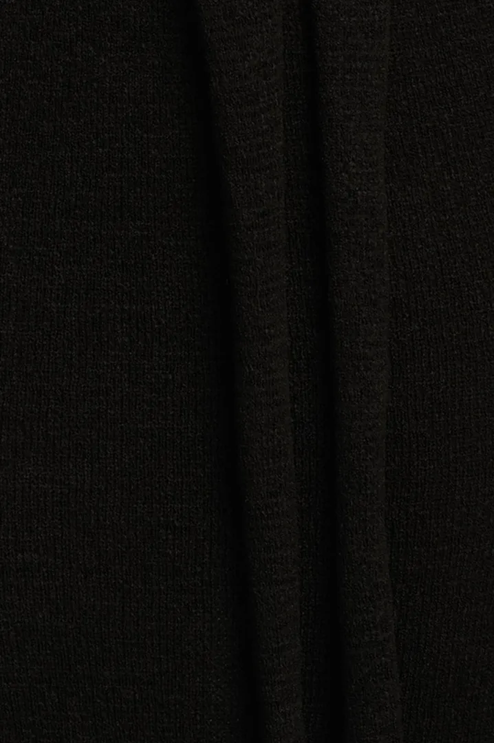 Moxie Knot Front Knit Dress - Black