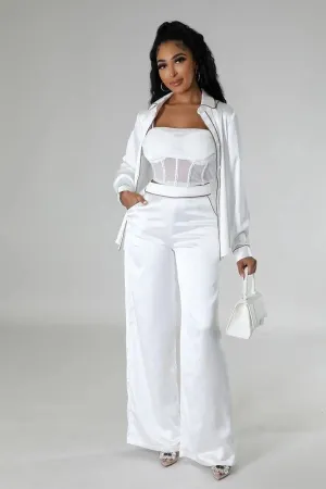 My Way Ivory Tunic Top Two Piece Set