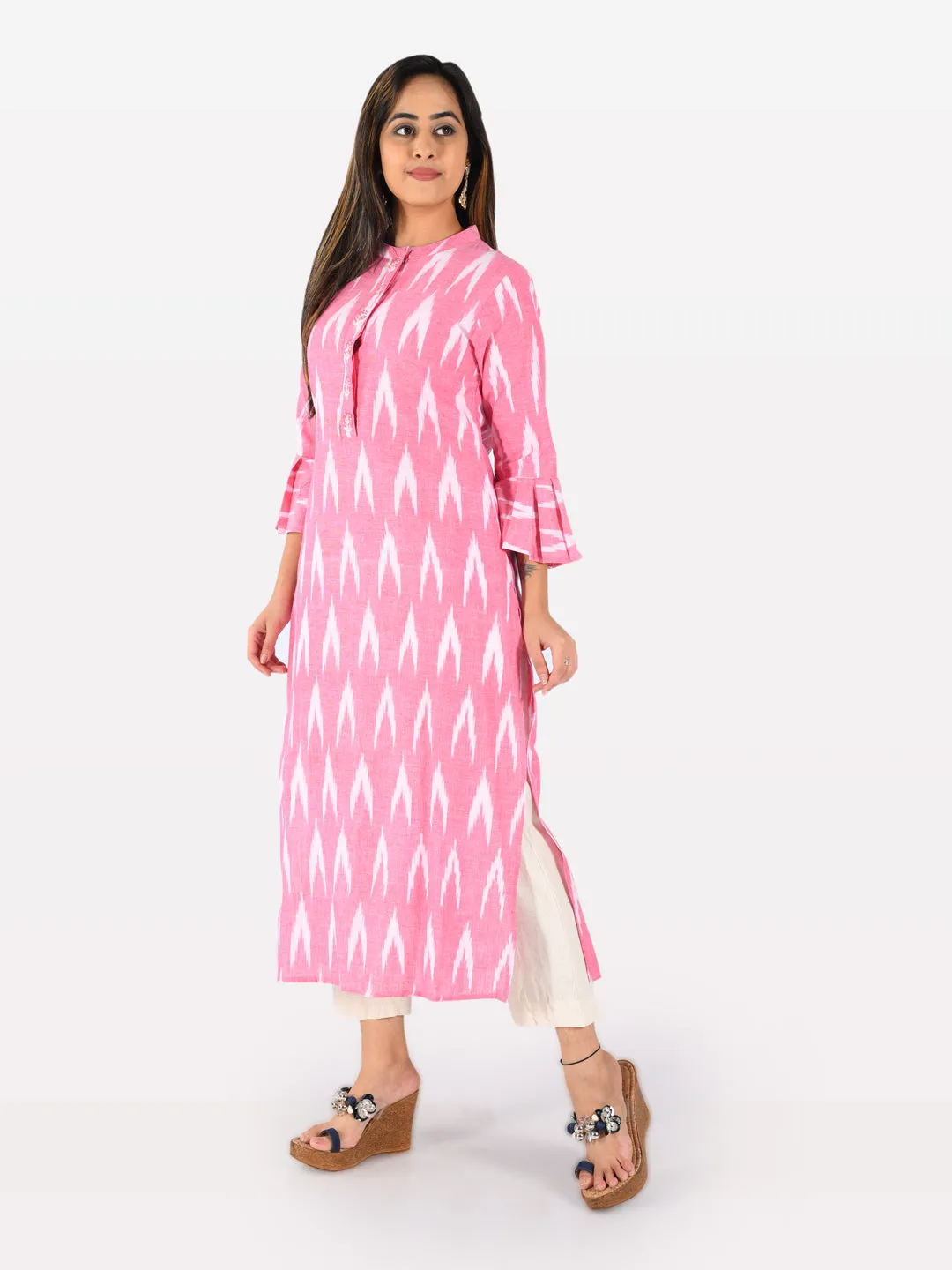 Neeru's Women Pink Color Flex Fabric Tunic "48"