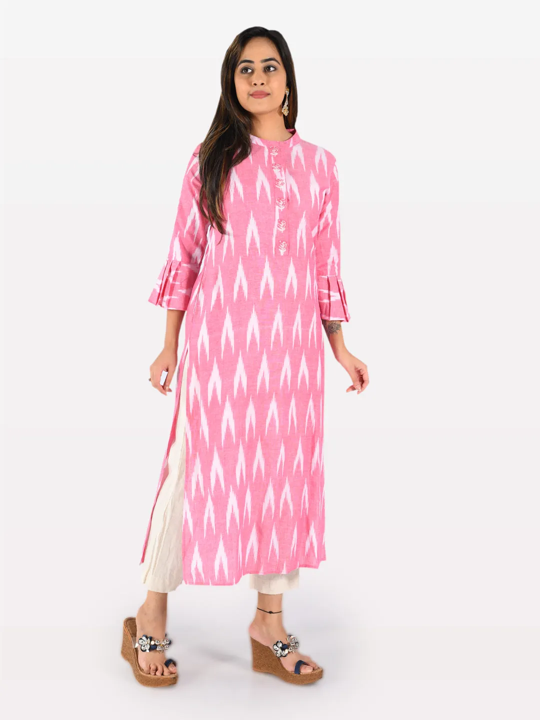 Neeru's Women Pink Color Flex Fabric Tunic "48"