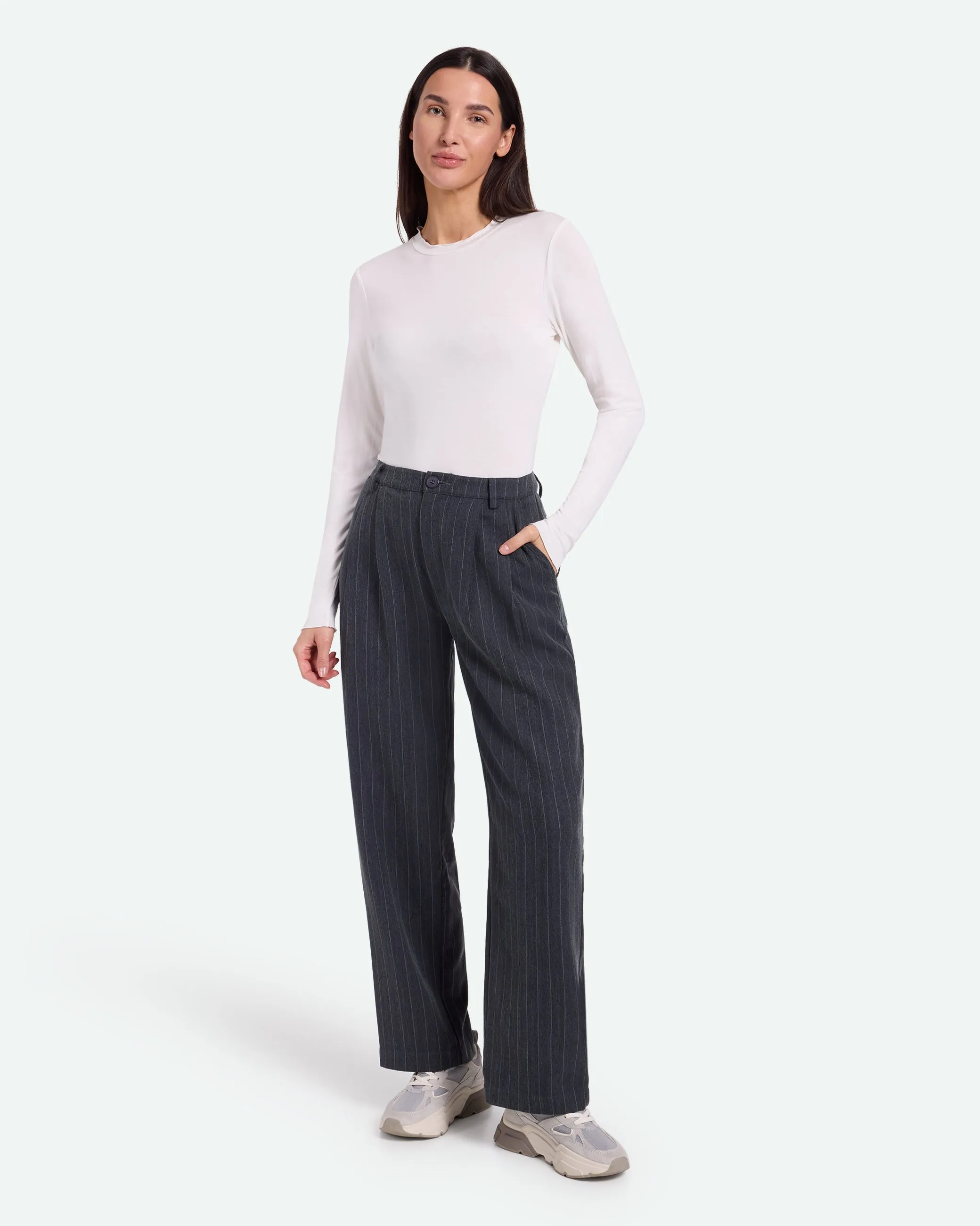 Nimma 2978 Pants - Dark Grey Melange