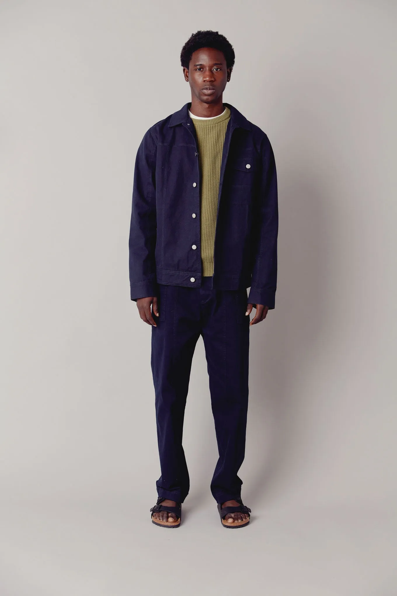Nizana Organic Cotton Trousers Dark Navy