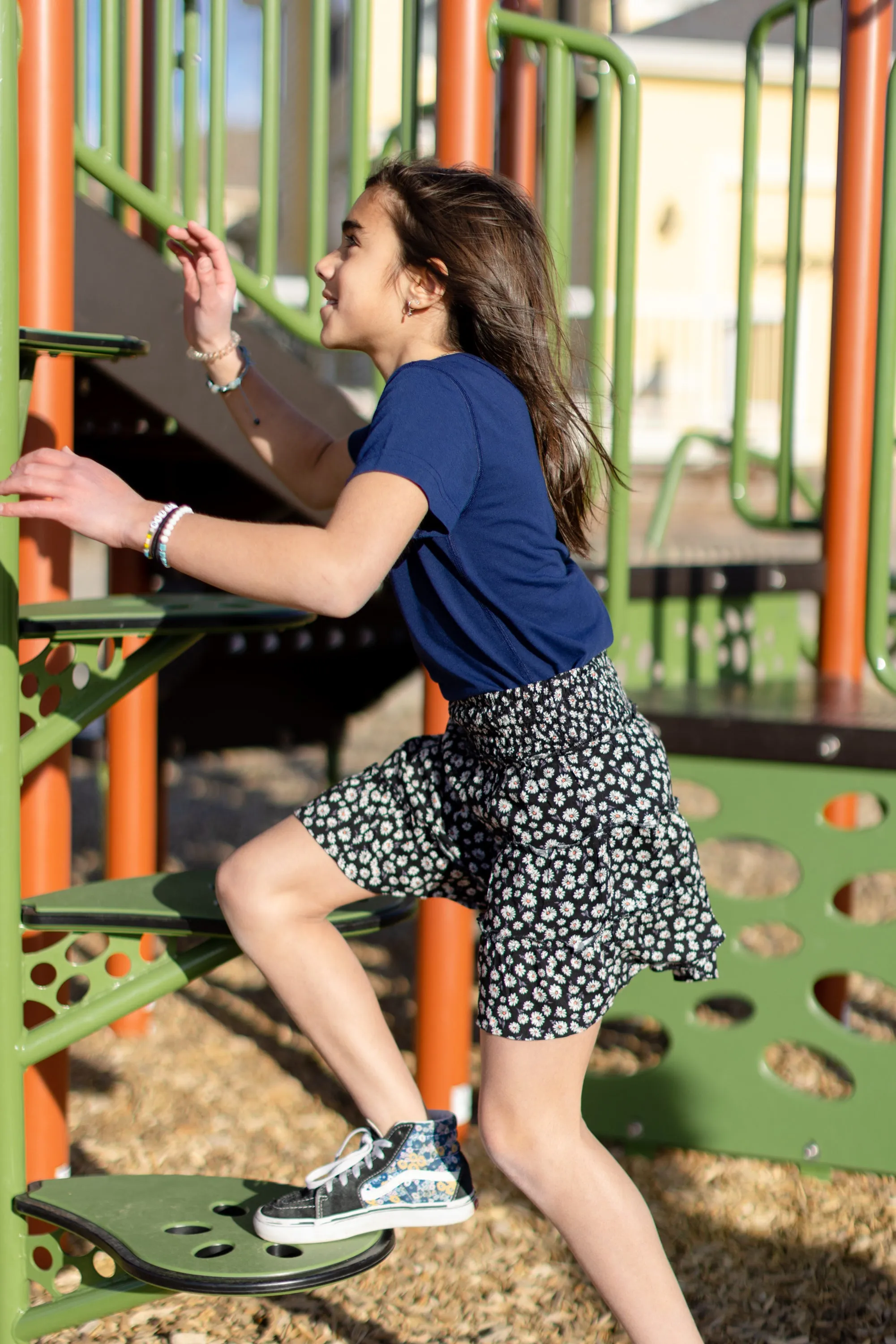 No Limbits Adaptive Girl's Navy Sensory Tee