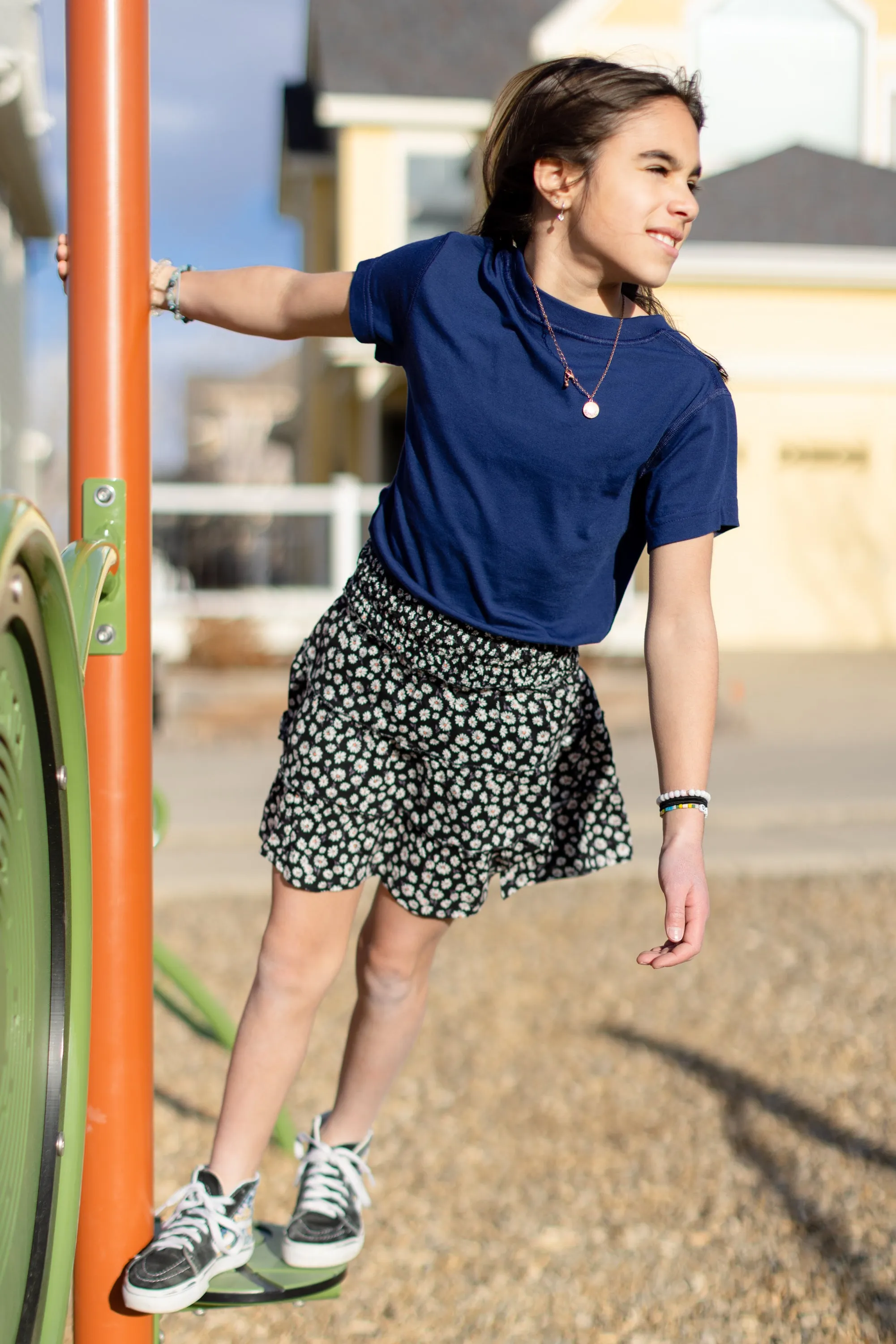 No Limbits Adaptive Girl's Navy Sensory Tee
