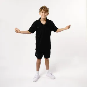 Omnitau Kid's Team Sports Breathable Technical Polo - Black