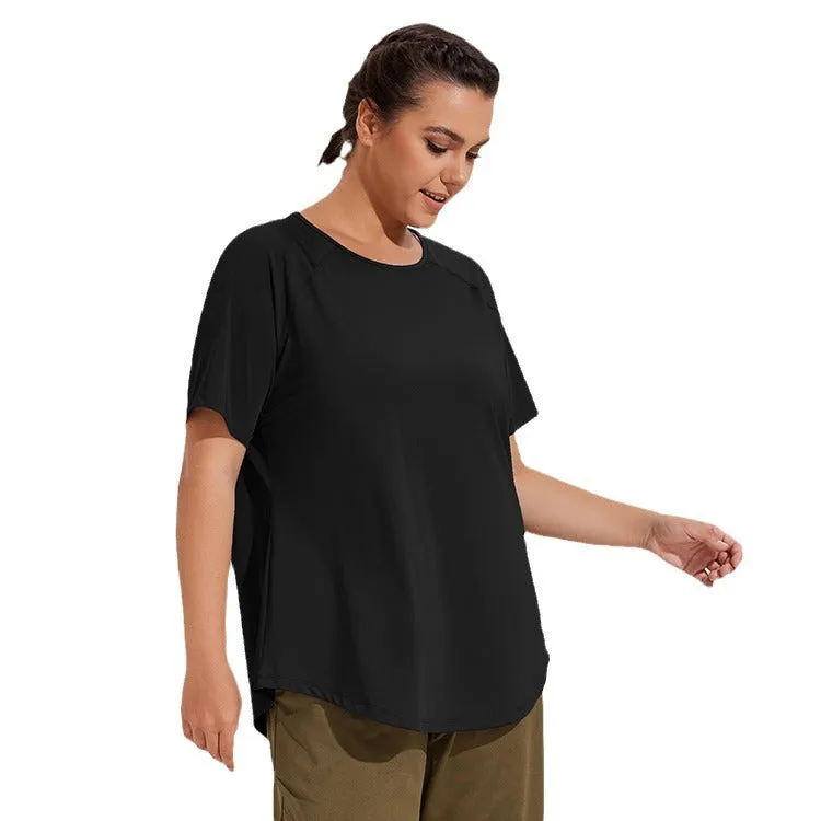 Oversized Breathable Short Sleeve Yoga Top