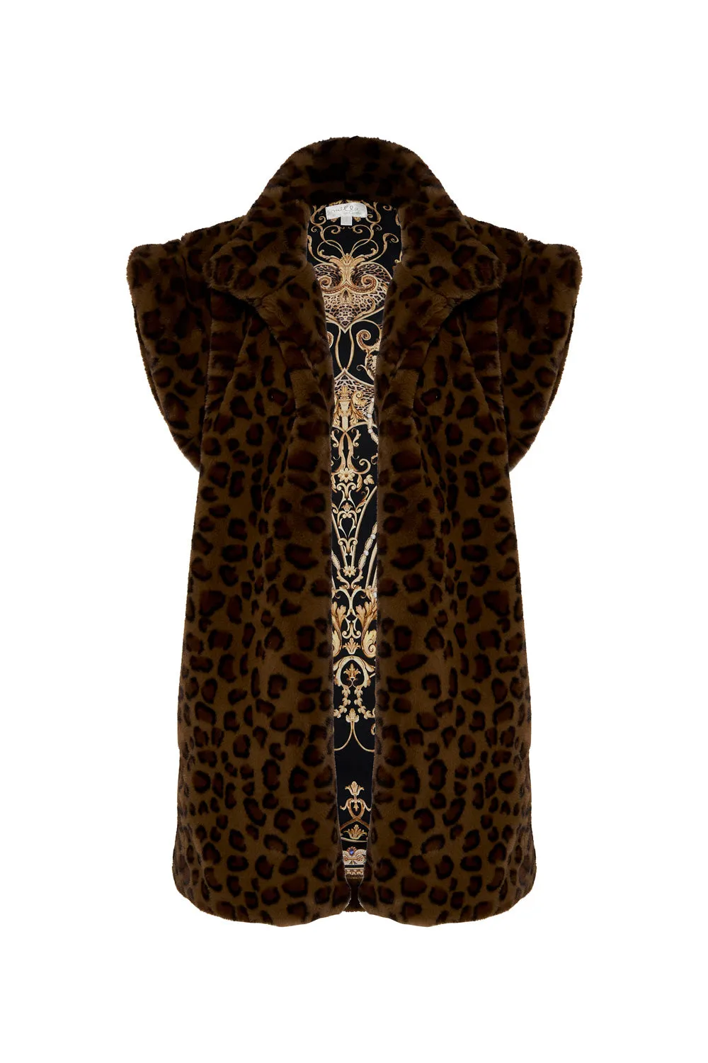 OVERSIZED FAUX FUR GILET STUDIO 54