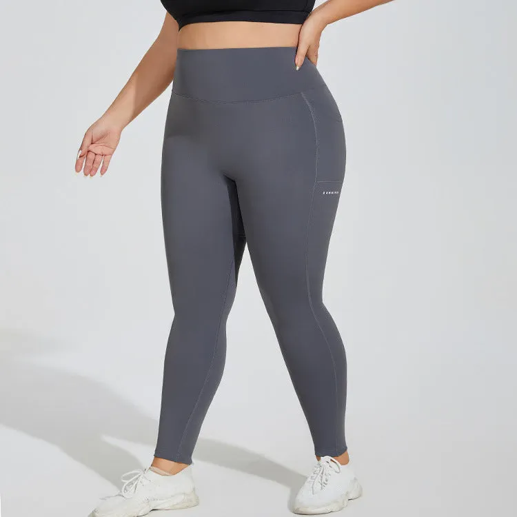 Oversized Two-Side Pockets Breathable Tights