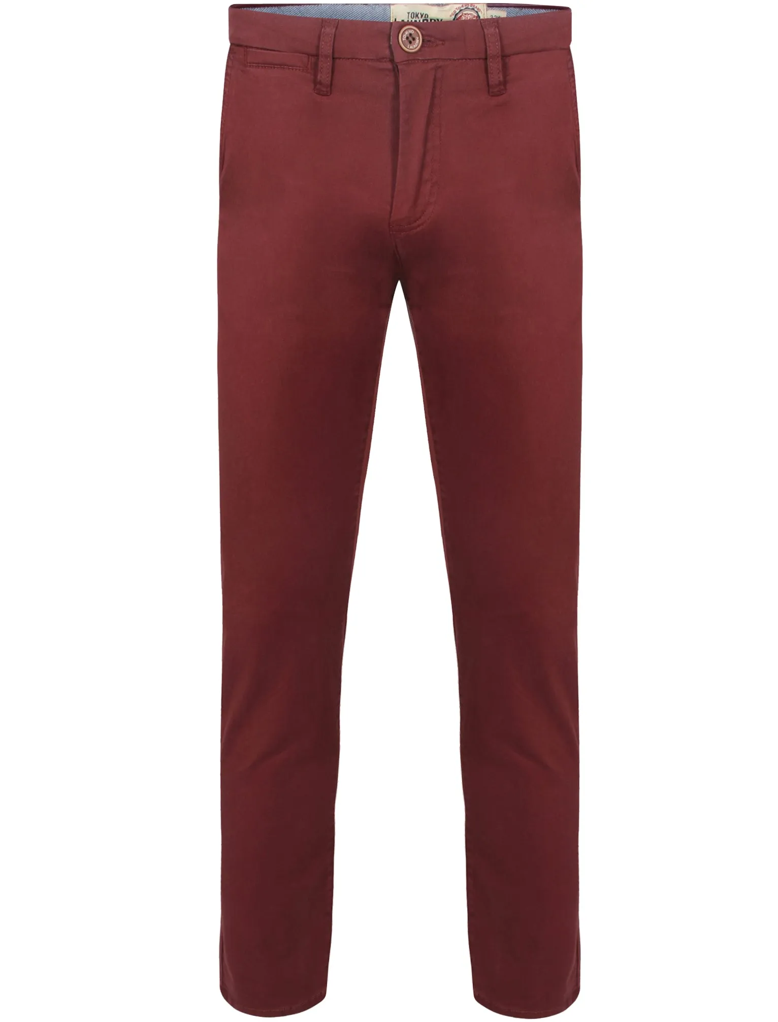 Paros Cotton Twill Chinos in Heritage Red - Tokyo Laundry