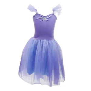 Pink Poppy Princess Violet Velvet Dress With Tulle - Size 5/6
