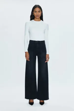 PIS Penny Utility High Rise Wide Leg Jeans