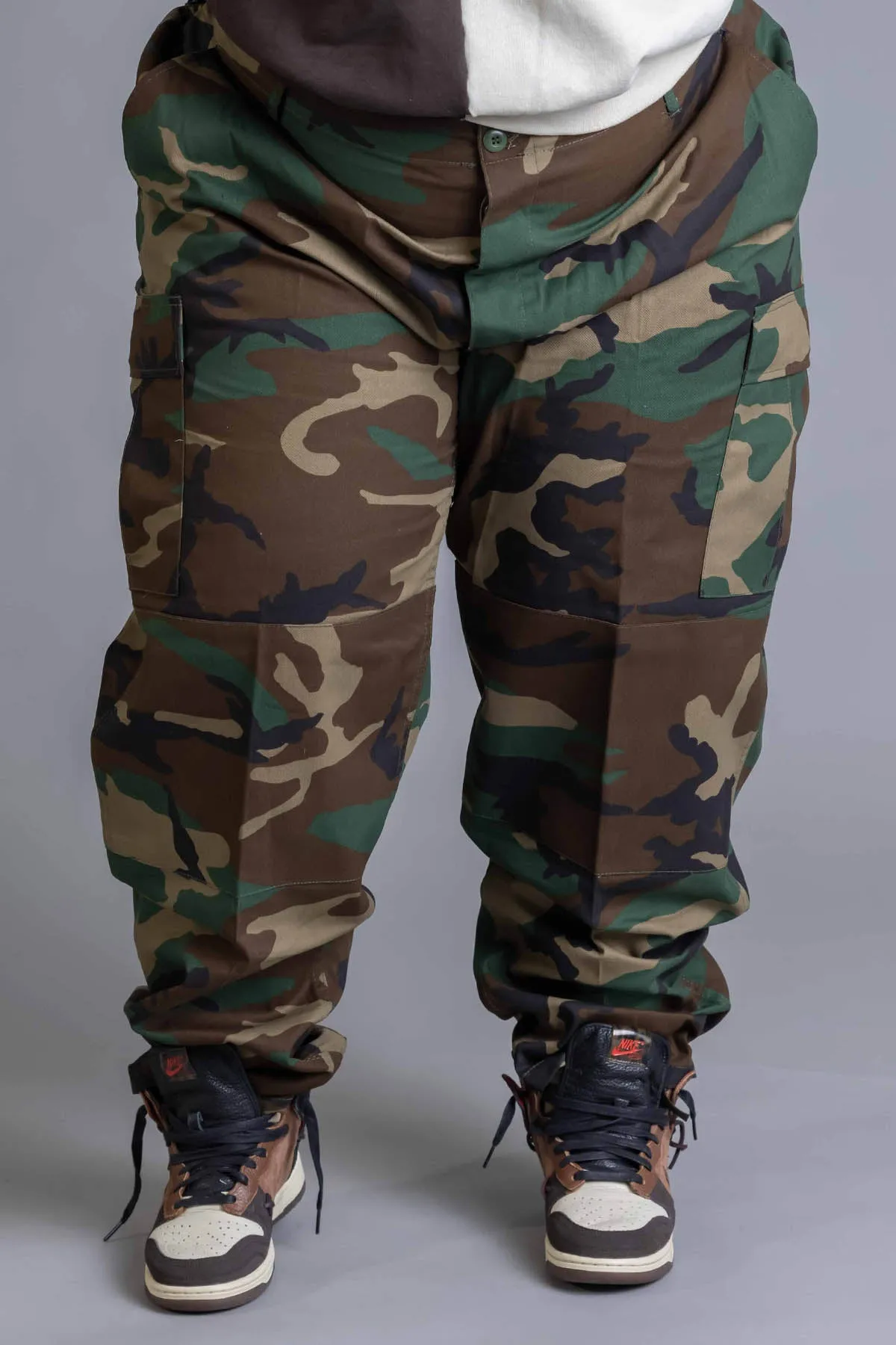 PLUS CNT COMBAT PANT -WOODLAND CAMO