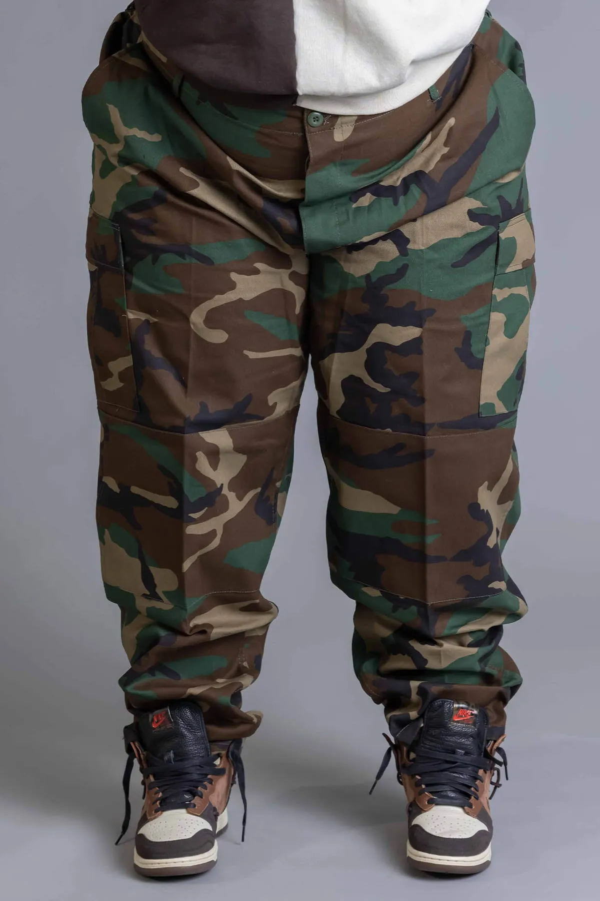 PLUS CNT COMBAT PANT -WOODLAND CAMO