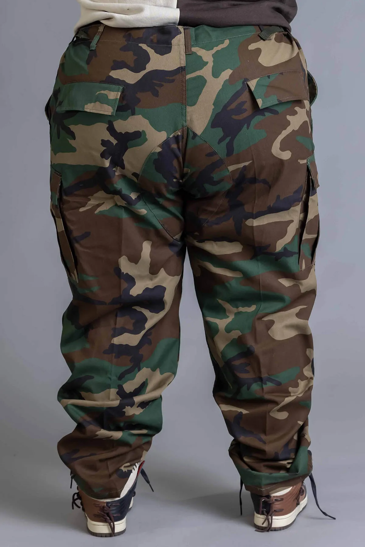 PLUS CNT COMBAT PANT -WOODLAND CAMO