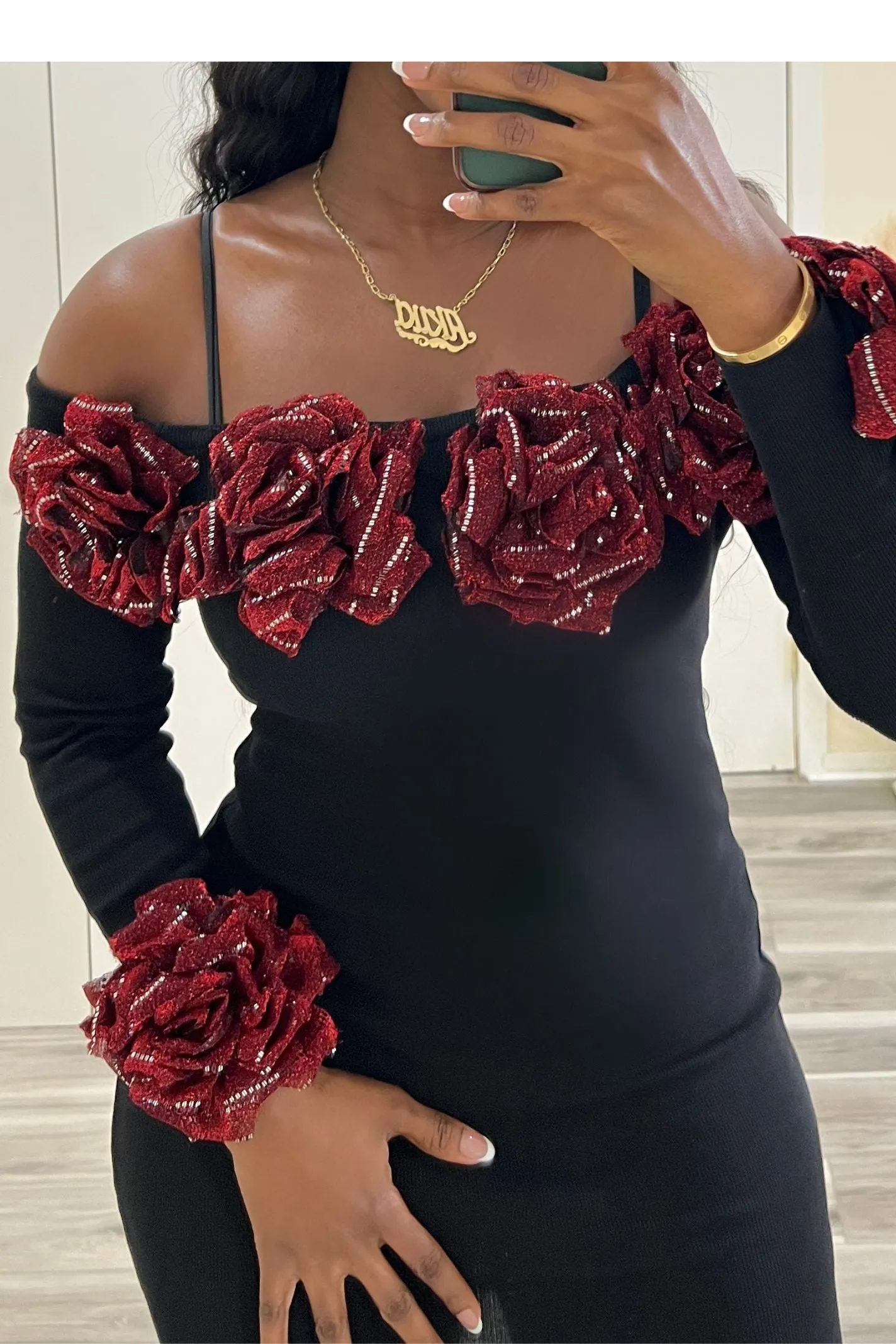 "BLOOMING ROSE" DRESS