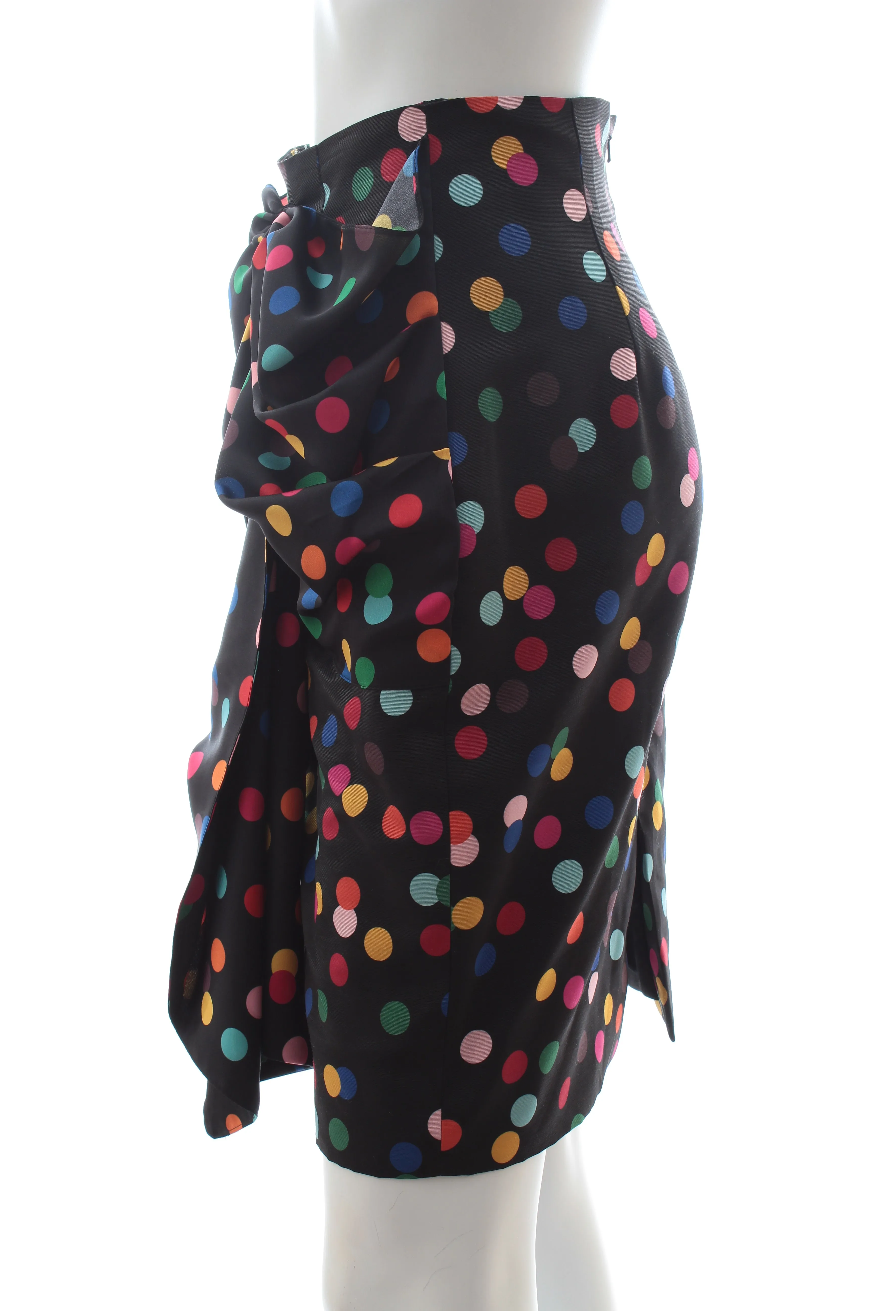 Racil Polka Dot Draped Skirt