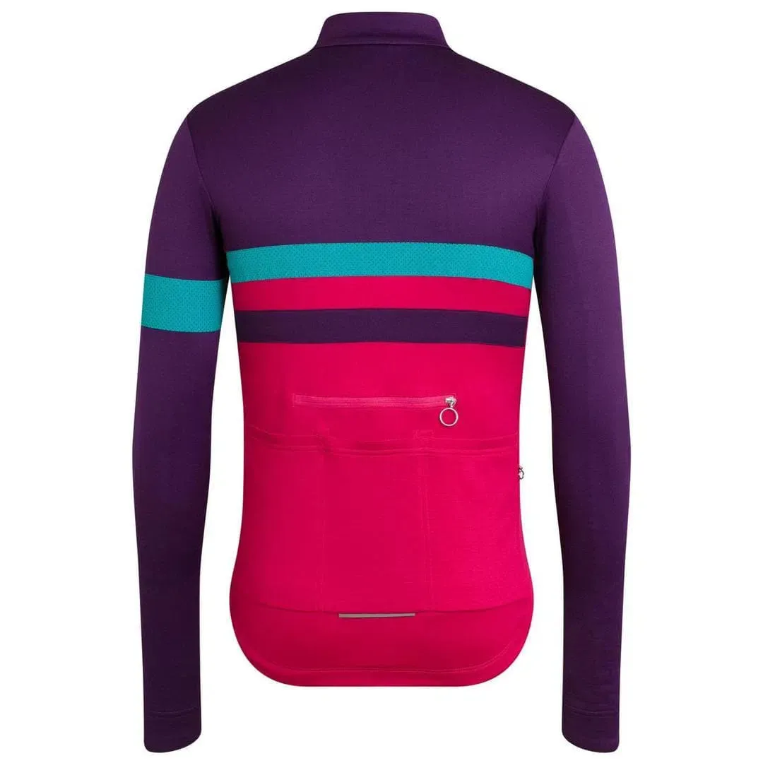 RAPHA Brevet Long Sleeve Jersey - Dark Purple