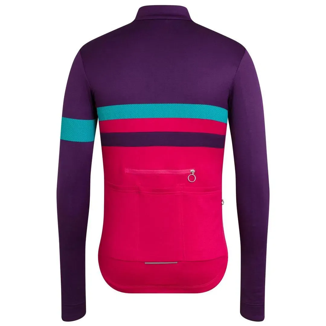 RAPHA Brevet Long Sleeve Jersey - Dark Purple