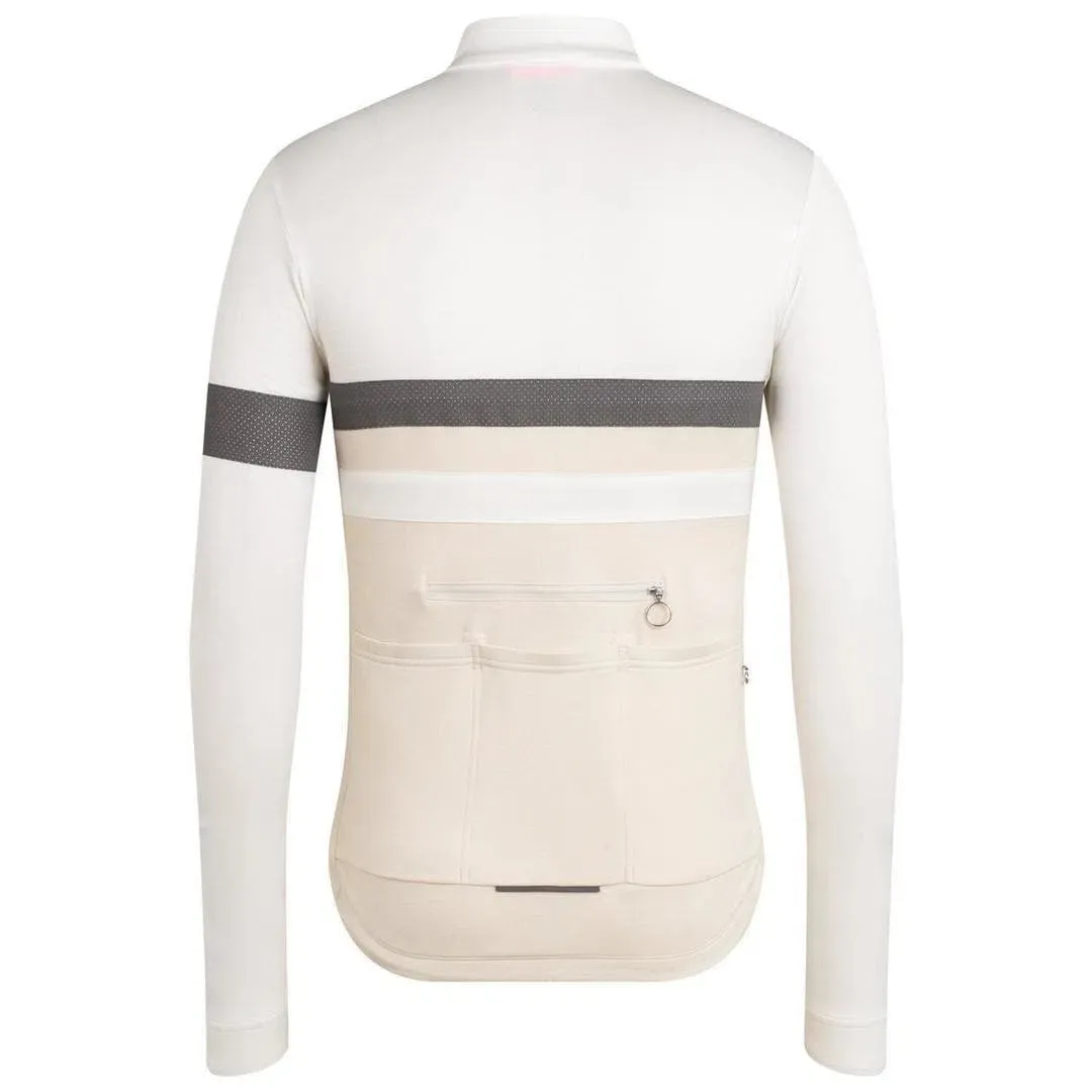 RAPHA Brevet Long Sleeve Jersey - WHT White