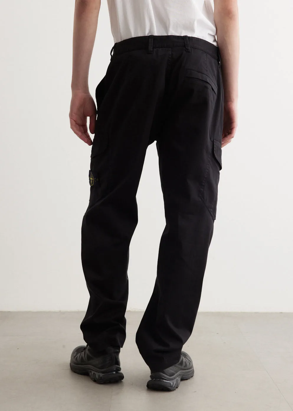 Regular Fit Satin Cotton Cargo Pants