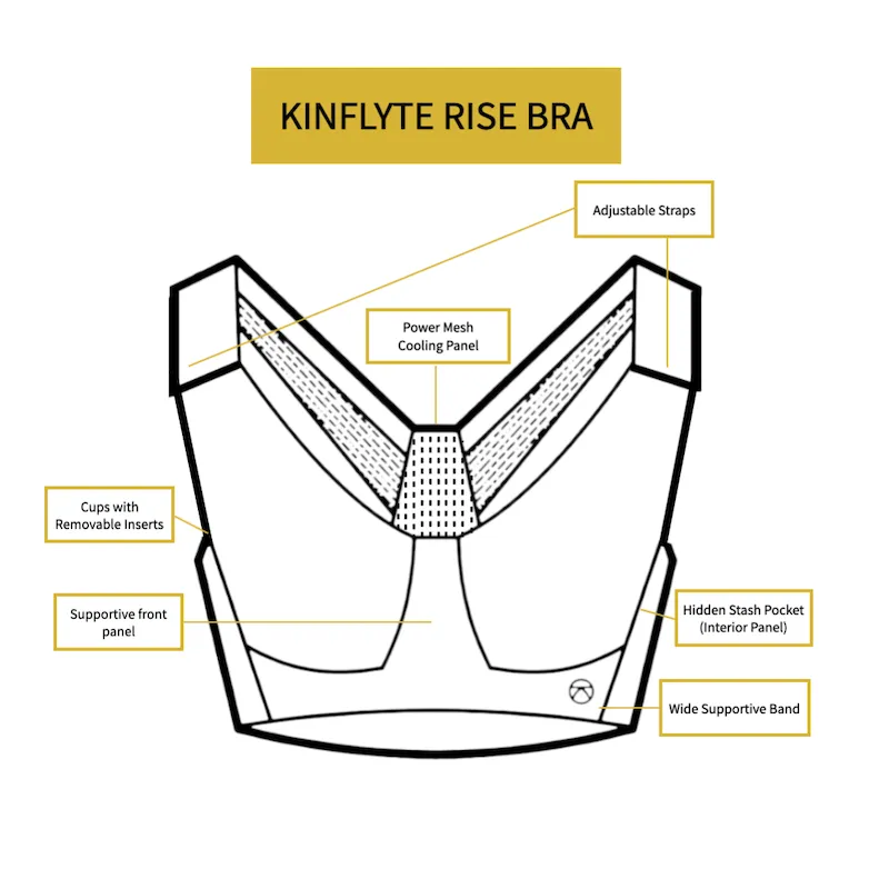 Rise Plus Zip Bra - Eco Jersey (J-M)