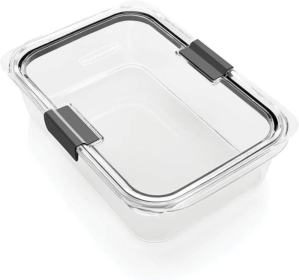 Rubbermaid Brilliance Food Storage Containers, BPA Free, Airtight Lids, Ideal for Lunch, Meal Prep & Leftovers, Set of 5 (3.2 Cup)