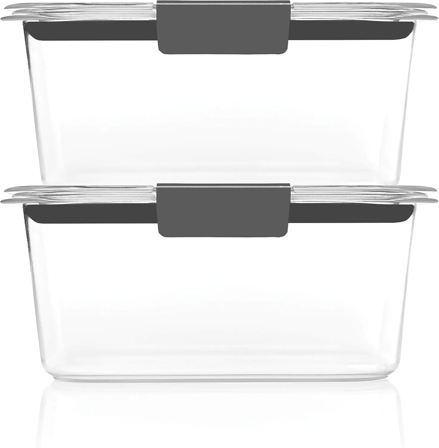 Rubbermaid Brilliance Food Storage Containers, BPA Free, Airtight Lids, Ideal for Lunch, Meal Prep & Leftovers, Set of 5 (3.2 Cup)
