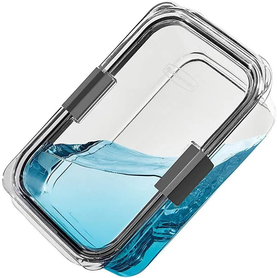Rubbermaid Brilliance Food Storage Containers, BPA Free, Airtight Lids, Ideal for Lunch, Meal Prep & Leftovers, Set of 5 (3.2 Cup)