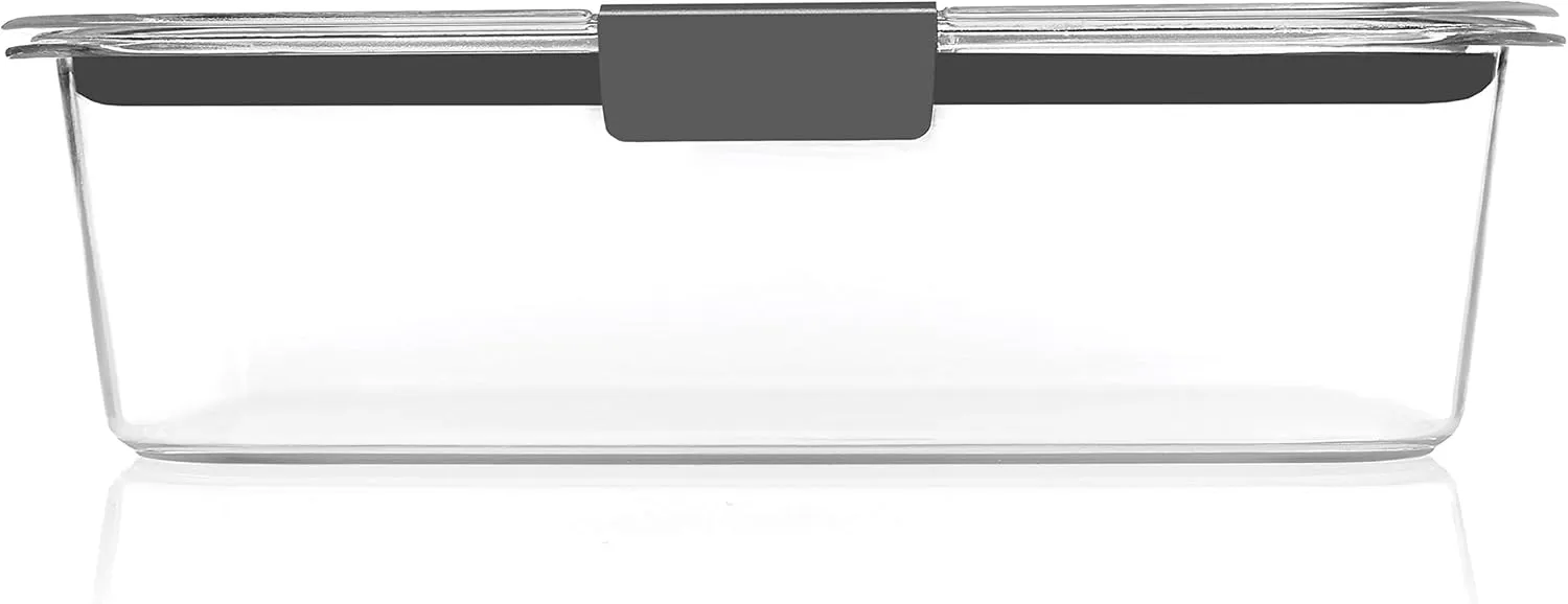 Rubbermaid Brilliance Food Storage Containers, BPA Free, Airtight Lids, Ideal for Lunch, Meal Prep & Leftovers, Set of 5 (3.2 Cup)