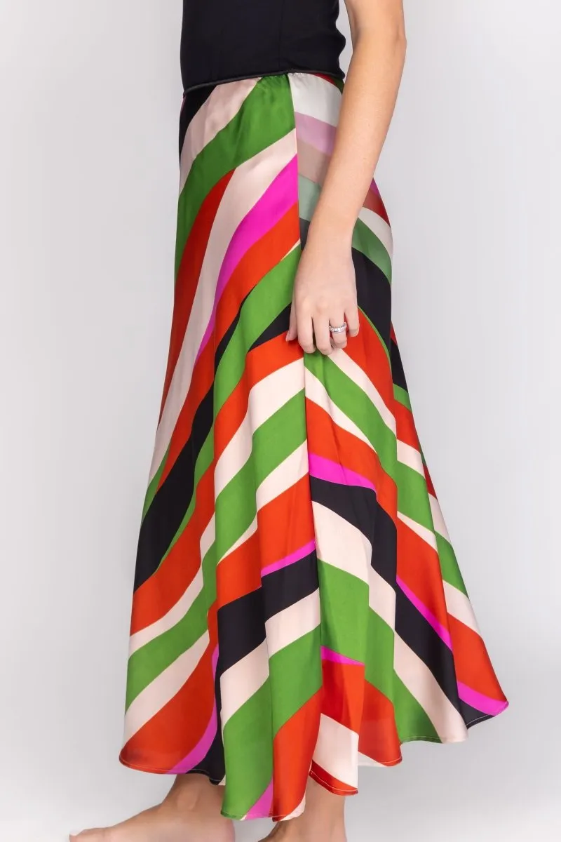 SADIE SKIRT (STRIPE/MULTI)