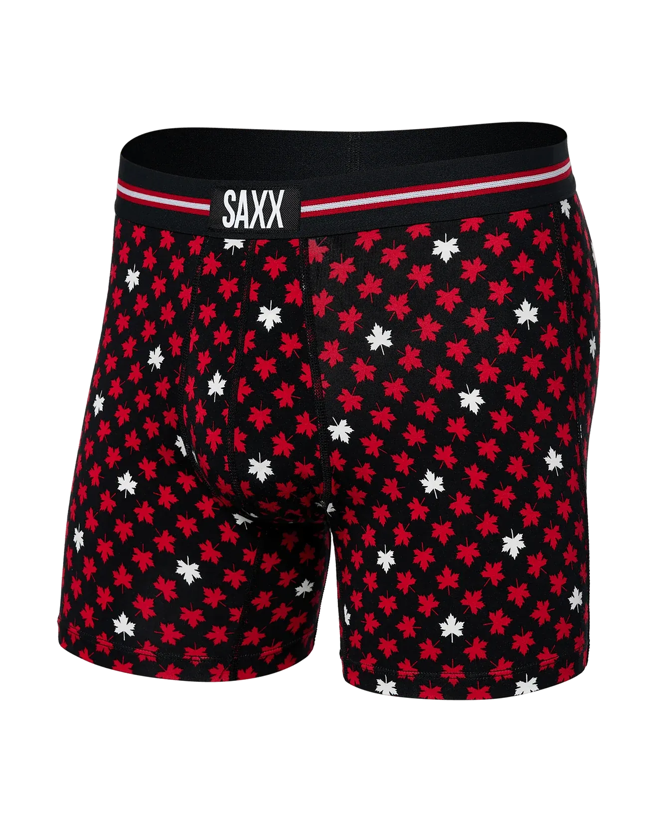 SAXX Vibe Super Soft Boxer Brief Maple Leaf - Black - SXBM35 - MPL