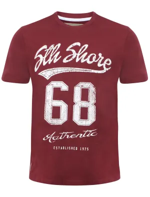South Shore Sth Shore 68 red Crew Neck T-shirt