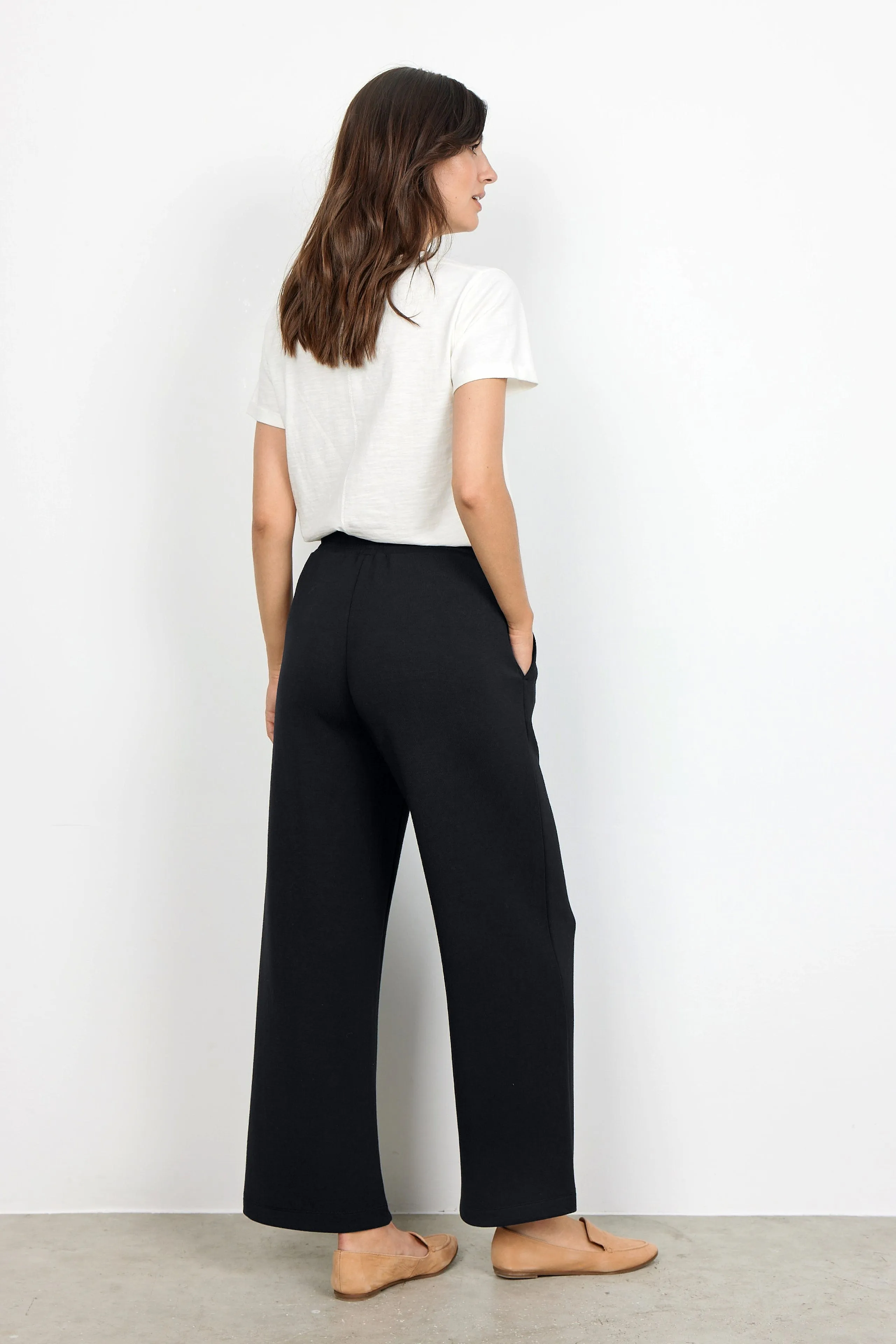 Soya Concept Wide Leg Trousers Black