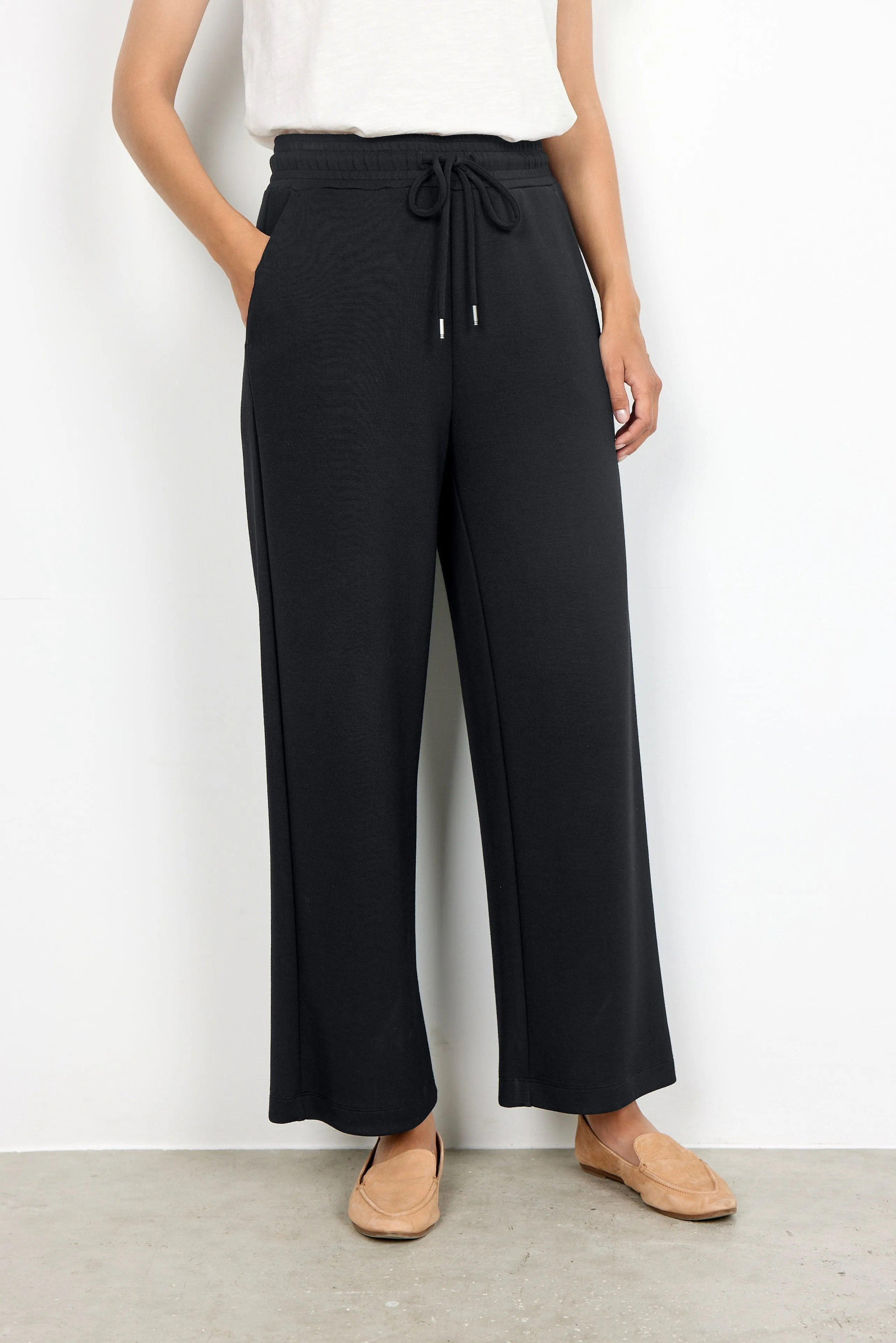 Soya Concept Wide Leg Trousers Black