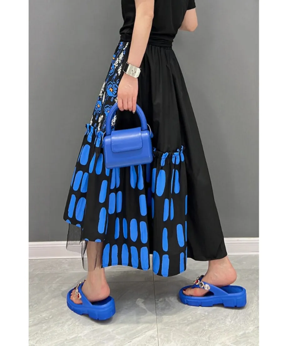 Tulle Layered Flare Skirt
