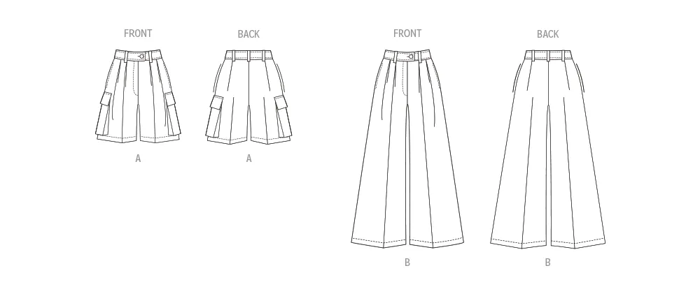 Vogue Pattern V1958 Misses' Skirt/Pants