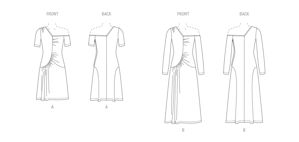 Vogue Sewing Pattern 1968 Misses' Knit Dresses