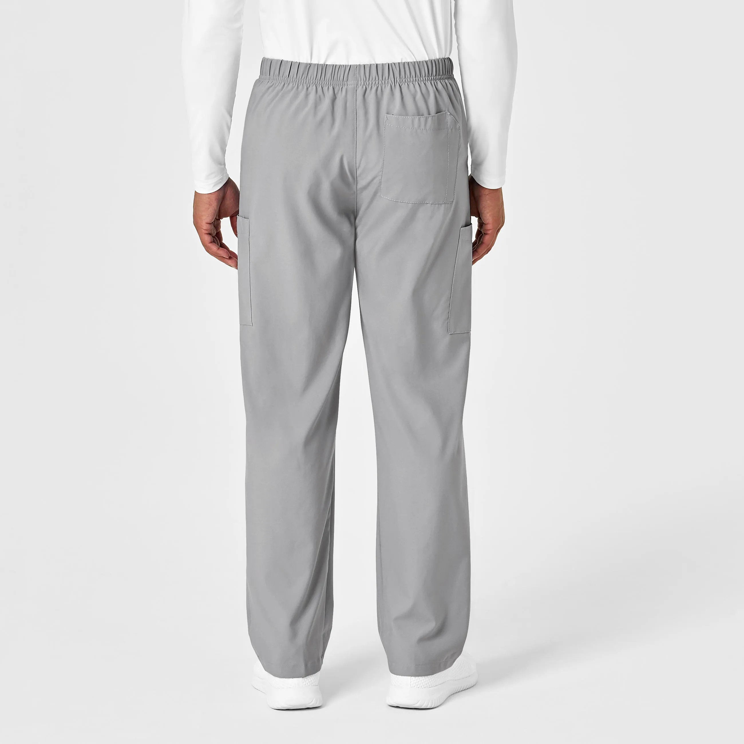 W123 Unisex Multi-Cargo Scrub Pant - Grey