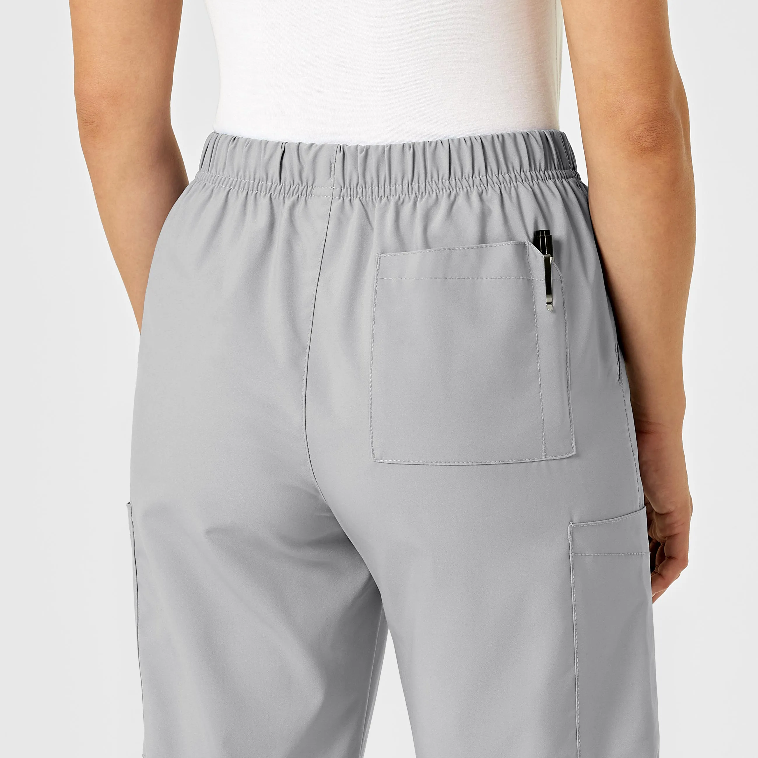 W123 Unisex Multi-Cargo Scrub Pant - Grey