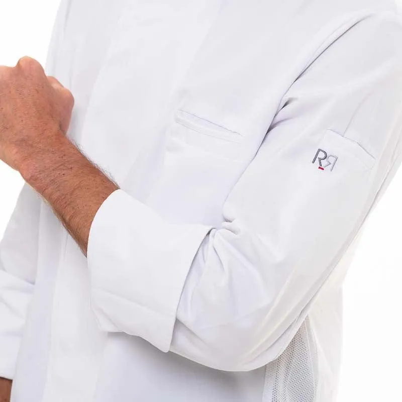 White Long Sleeve Kitchen Coat Energy - ROBUR
