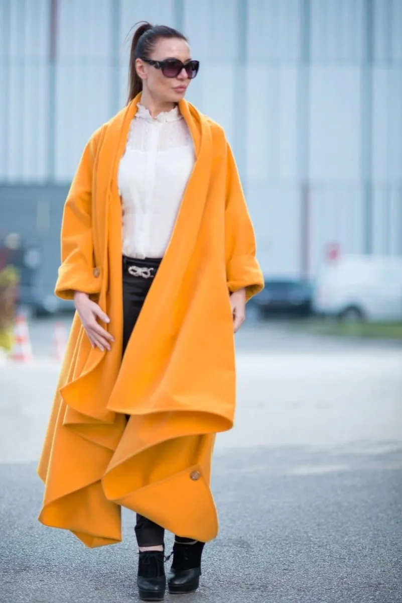 Winter Mustard Coat RENATA