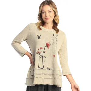 Women's Jess & Jane Cotton Slub Layered Tunic Beige Friendship