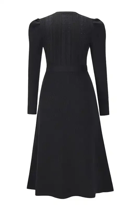 Women’s Long Sleeve Cable Knit Sweater Dresses